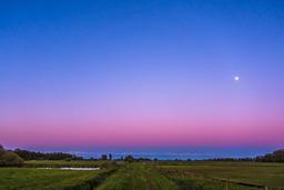 Landschaftsaufnahme Farbenspiel am Himmel