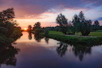 Landschaftsaufnahme Abendsonne