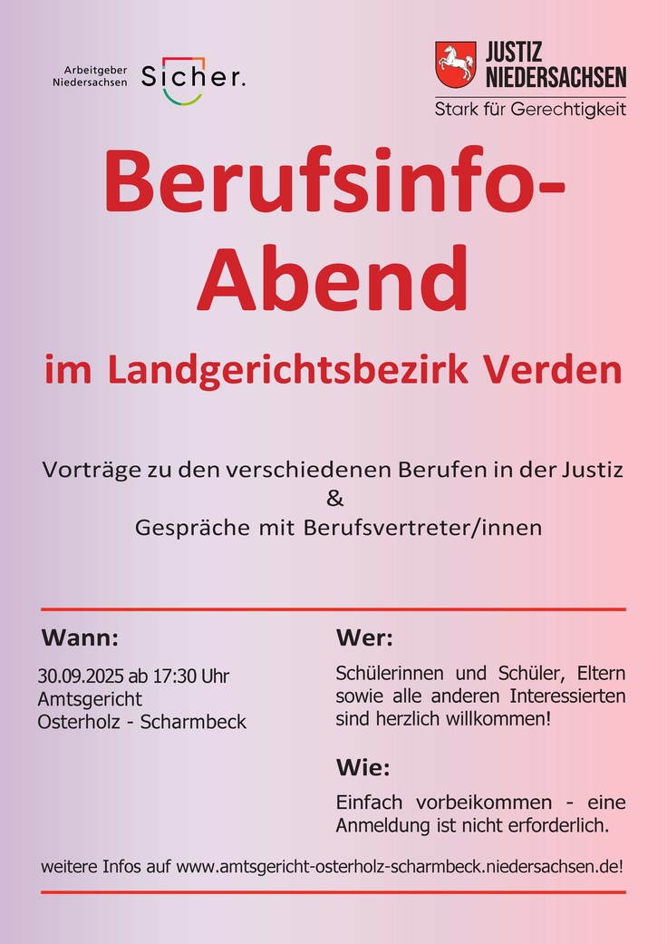 Plakat Berufsinformationsabend 2025