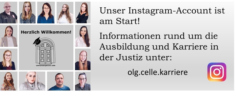 Schaubild über den Instagram Account des OlG Celle